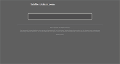 Desktop Screenshot of latelierdetam.com